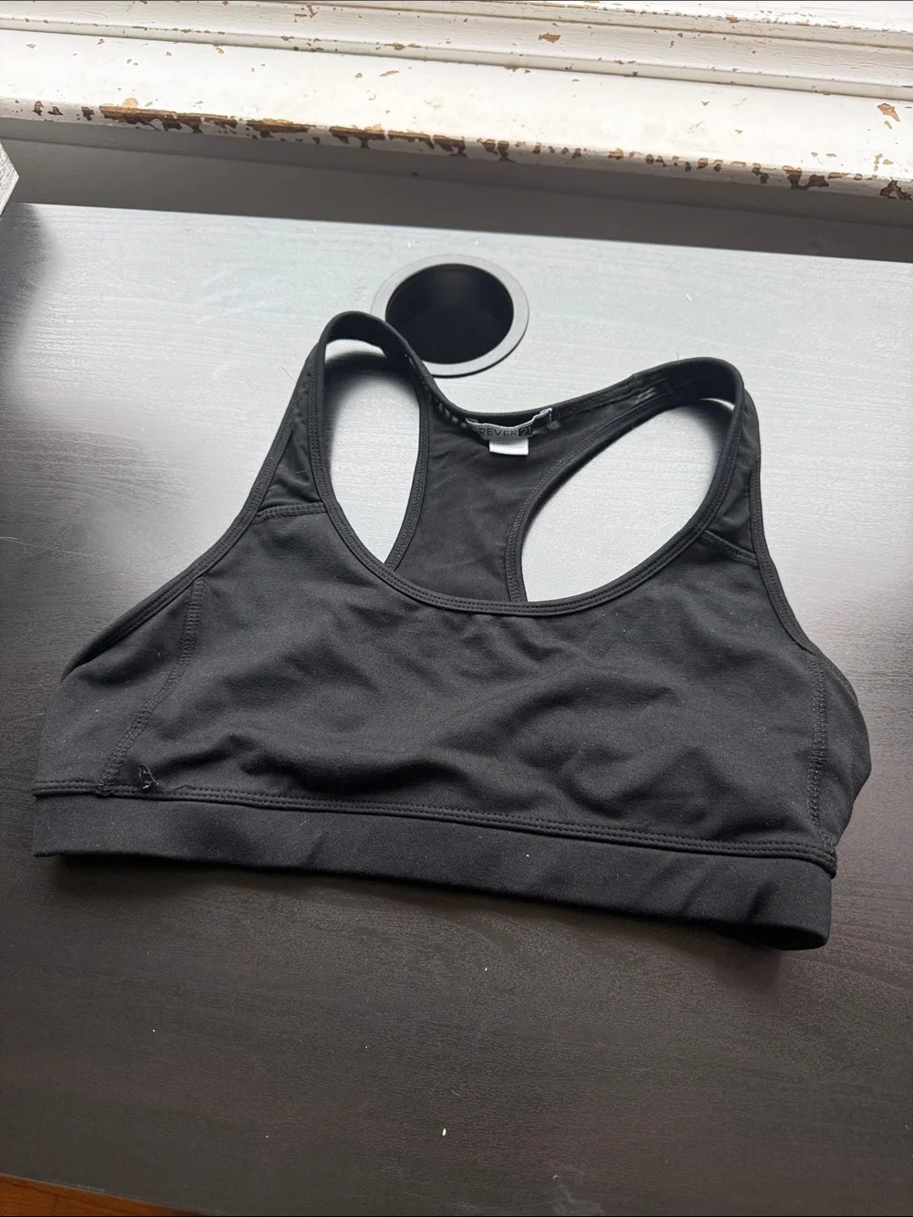 Forever 21 Black Racerback Sports Bra